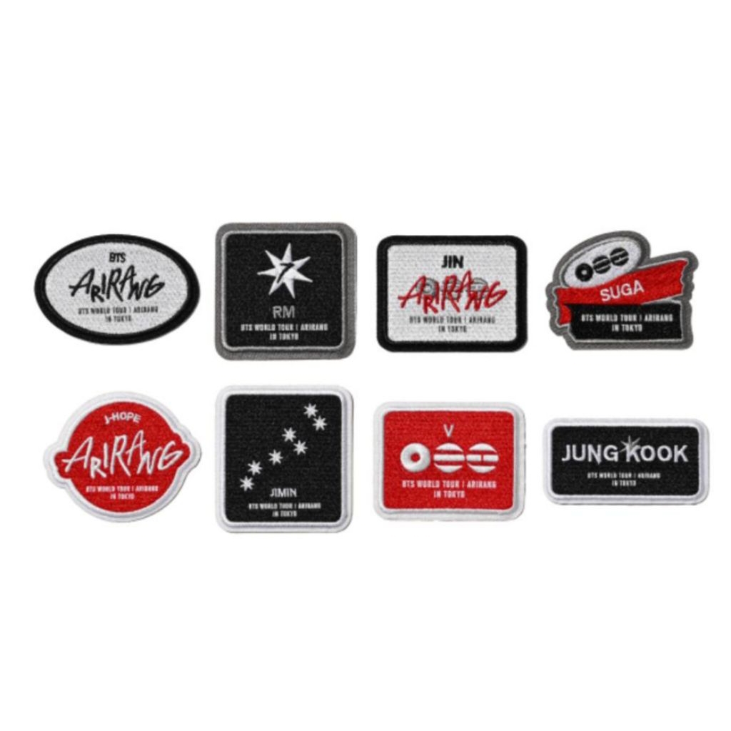 (READY STOCK) BTS ARIRANG MERCH HANDCARRY JAPAN 'WAPPEN (RANDOM 1PCS, BUKAN SET)' - OFFICIAL