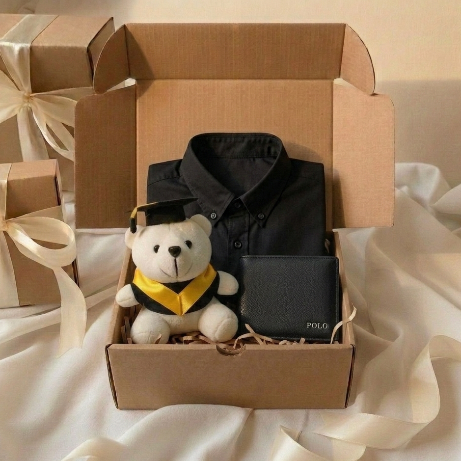 Gift Box Cowok Murah Hadiah Wisuda Kaos Polos Cowok Paket Hampers Kaos Polos Kado Wisuda Cowok