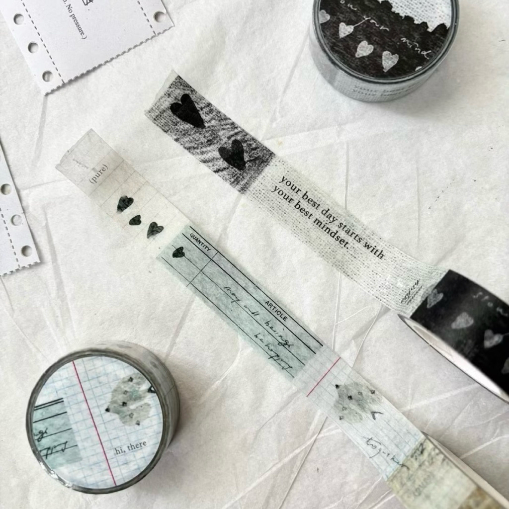 Pion Deco Tape - love . green journaling washi tape