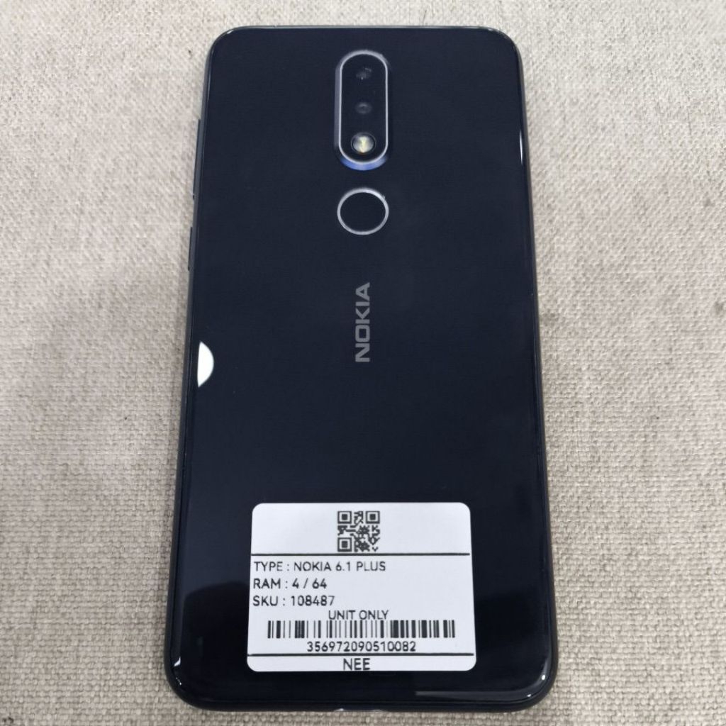 Handphone second Nokia 6.1 plus 4+64GB original