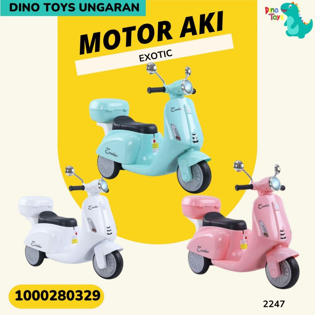 MOTOR AKI ANAK VESPA AKI ANAK 2247 EXOTIC DINO TOYS UNGARAN
