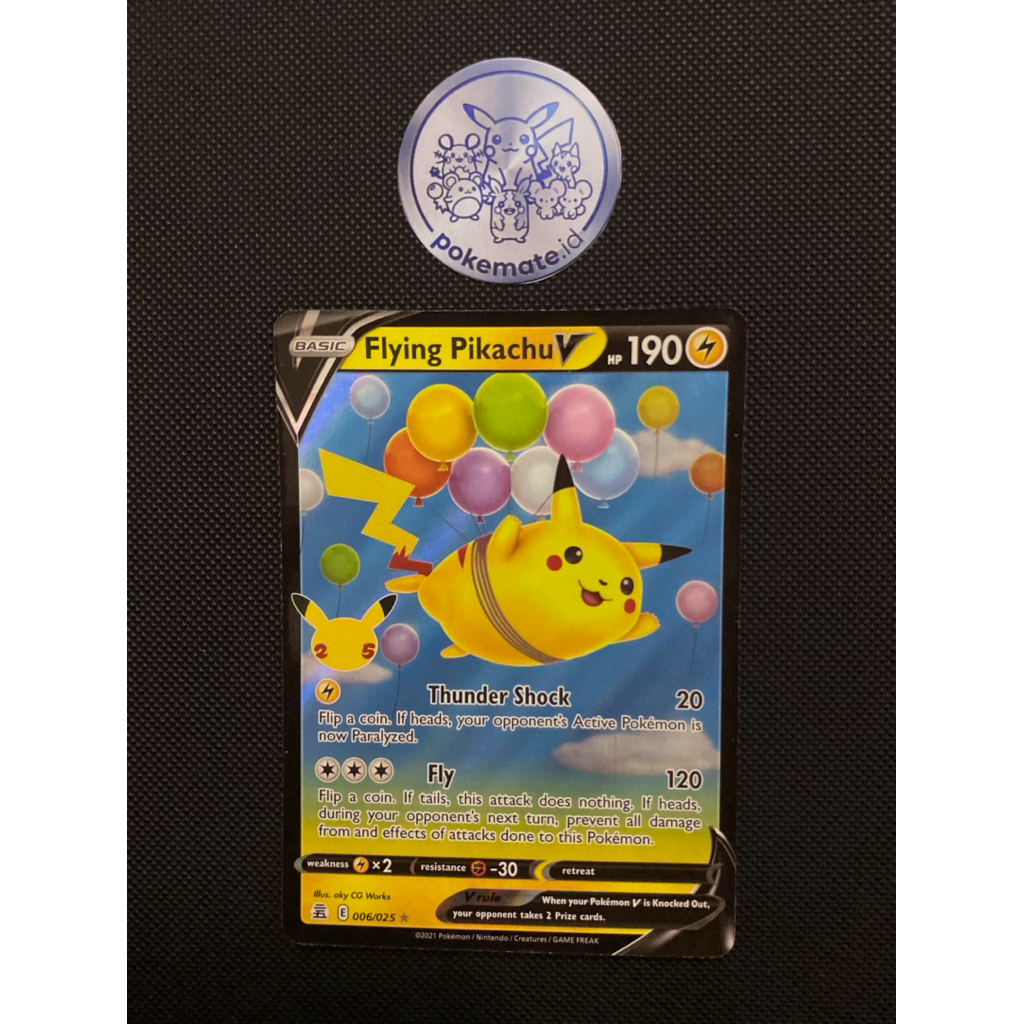 Flying Pikachu V 006/025 Pokemon Celebration English