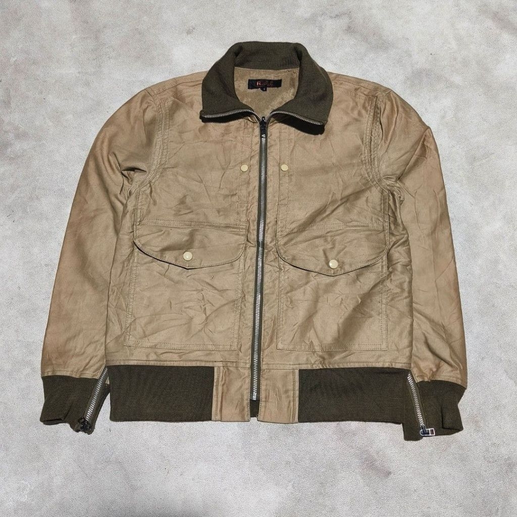 Jaket bomber pria raggio dest coklat
