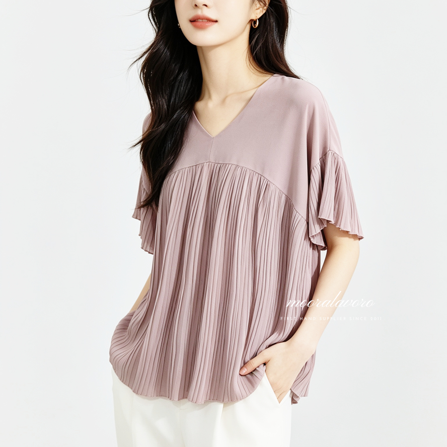 PEPITA CLASSY PLEATS BLOUSE KOREAN STYLE READY BANGKOK PREMIUM COLLECTION BKK