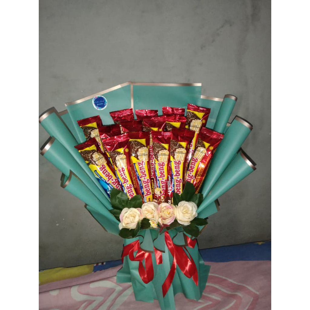Bouquet/buket Jajanan beng-beng isi 10biji