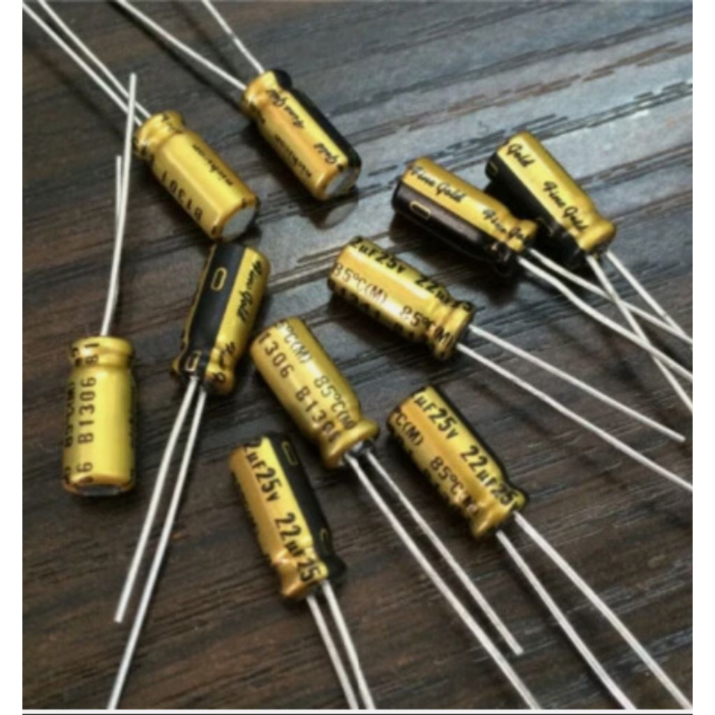 Elco Nichicon 22uf 25v FINE GOLD original Nichicon FG Seri's