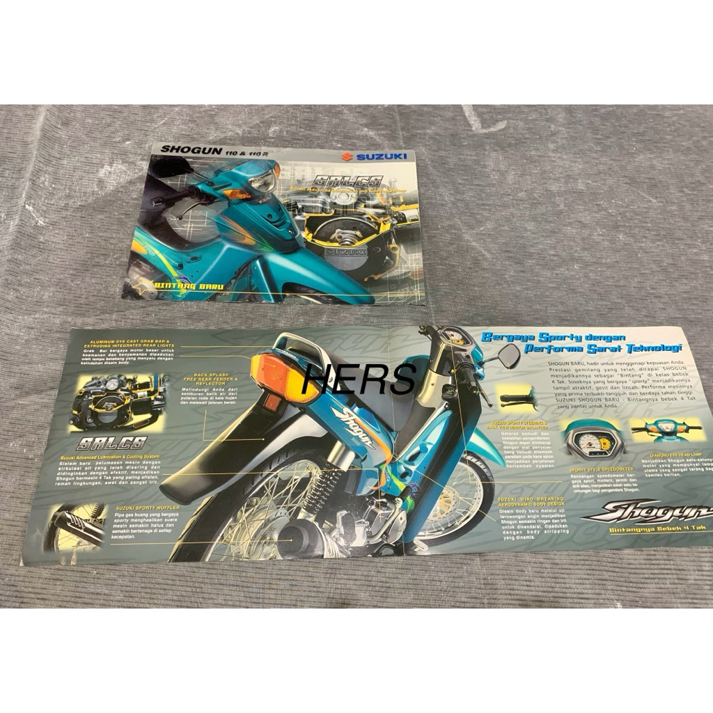 Brosur Suzuki Shogun 110 New 2001 ASLI