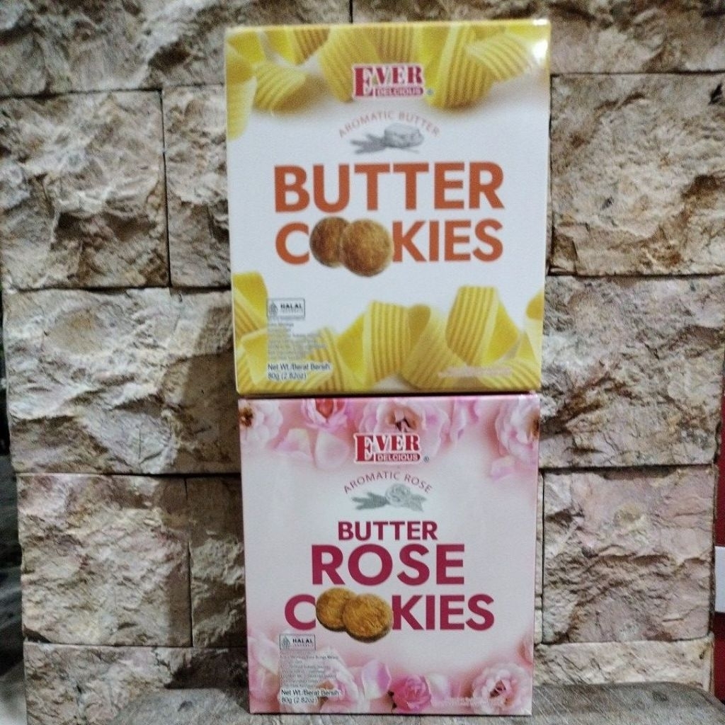 EVER DELICIOUS AROMATIC BUTTER COOKIES 80 gram.