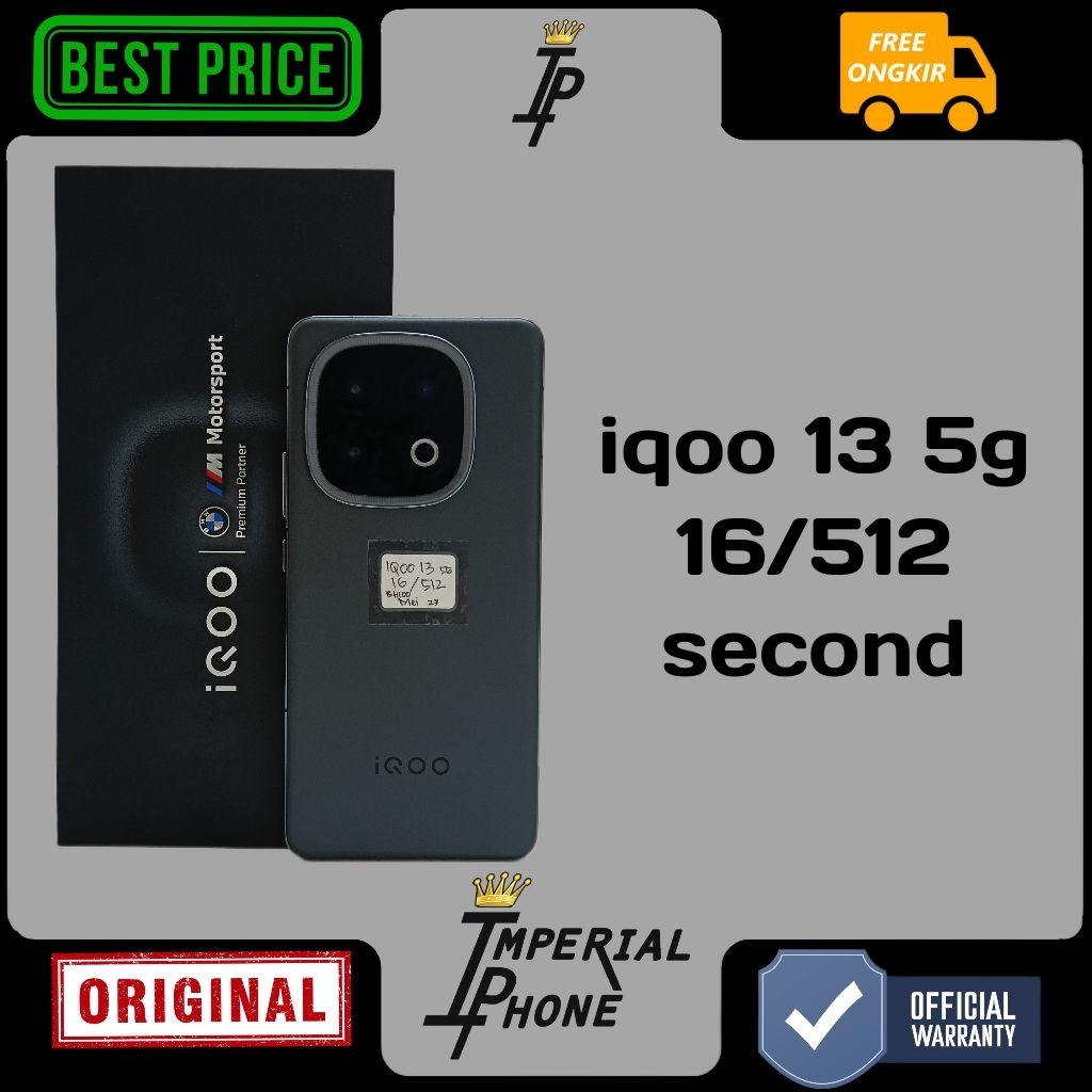 iqoo 13 5g 16/512 second resmi
