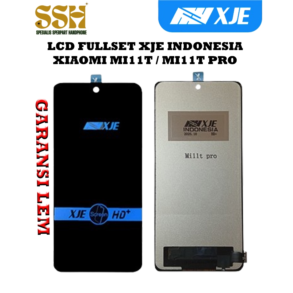 LCD XIAOMI MI11T / MI11T PRO BLACK FULLSET TOUCHSCREEN XJE INDONESIA