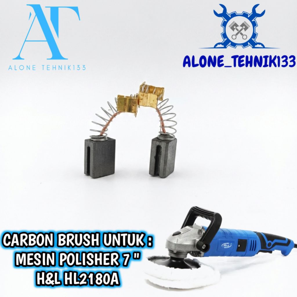 CARBON BRUSH MESIN POLISHER H&L HL2180A ARANG MESIN POLISHER 7" H&L HL2180A ARANG SPULL H&L HL2180A