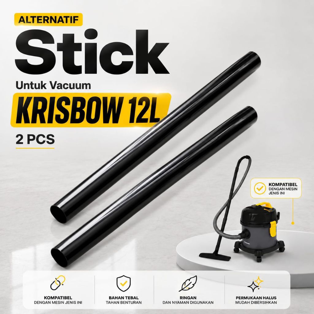 Alternatif Stik vacuum 12L krisbow / stik vacuum Cleaner / stick vacuum wet & dry 12L krisbow