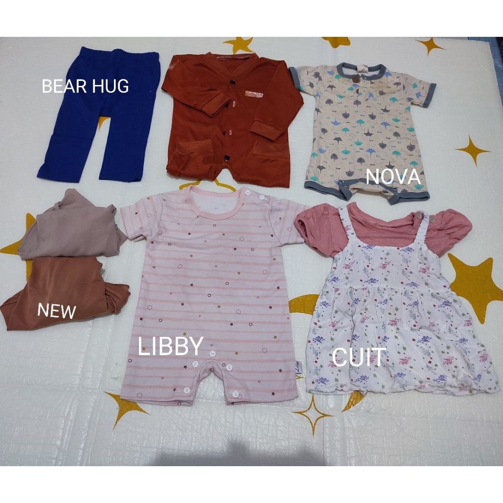 Baju bayi perempuan preloved