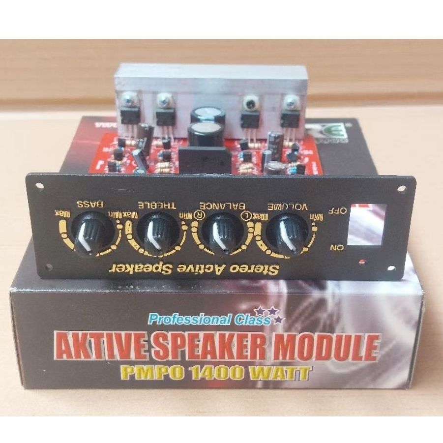 Kit aktif speaker stereo tip41 tip42 1400w pmpo ( 334 )