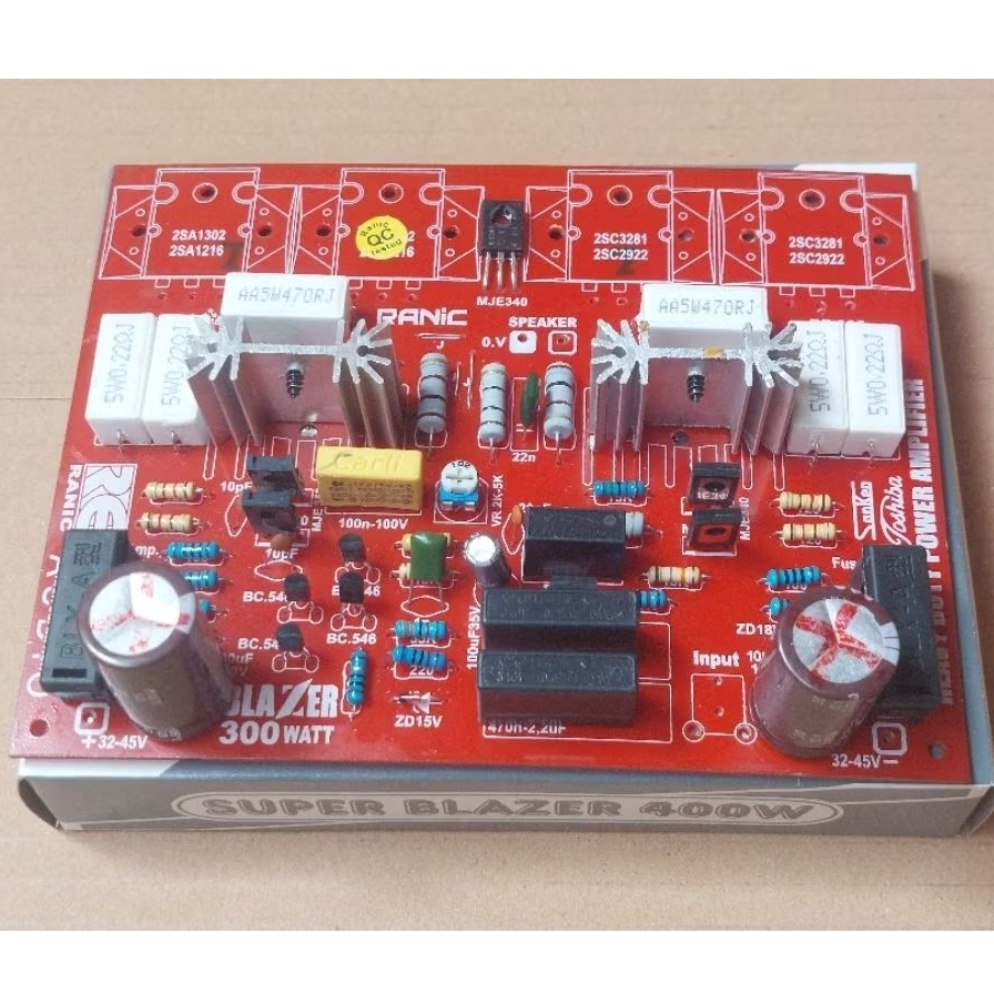 Kit power amplifier blazer 400watt mono driver ( 222 )