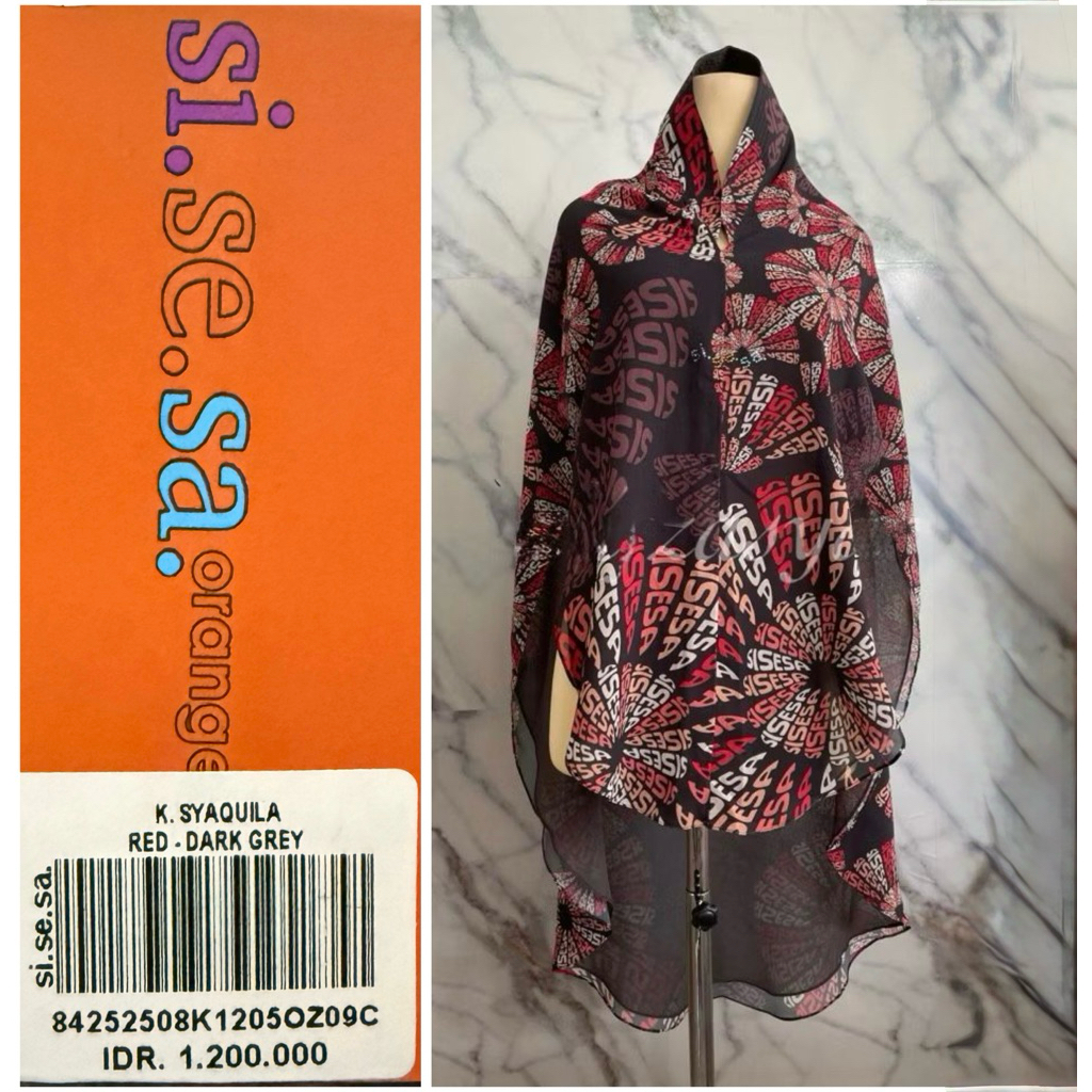 sisesa khimar coklat
