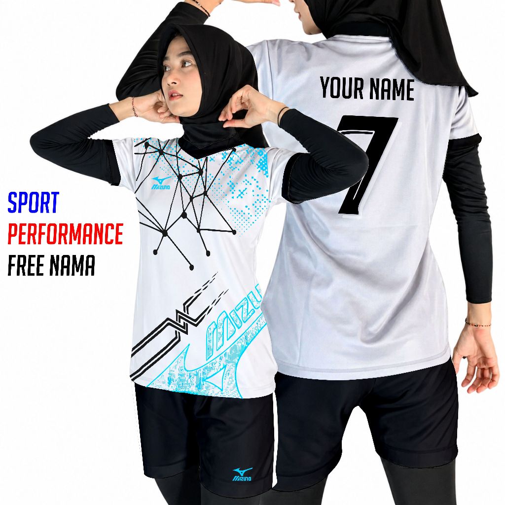 COD Baju Olahraga Casual Original Setelan Custom Baju Bola Dewasa Putih Simpel Jumbo