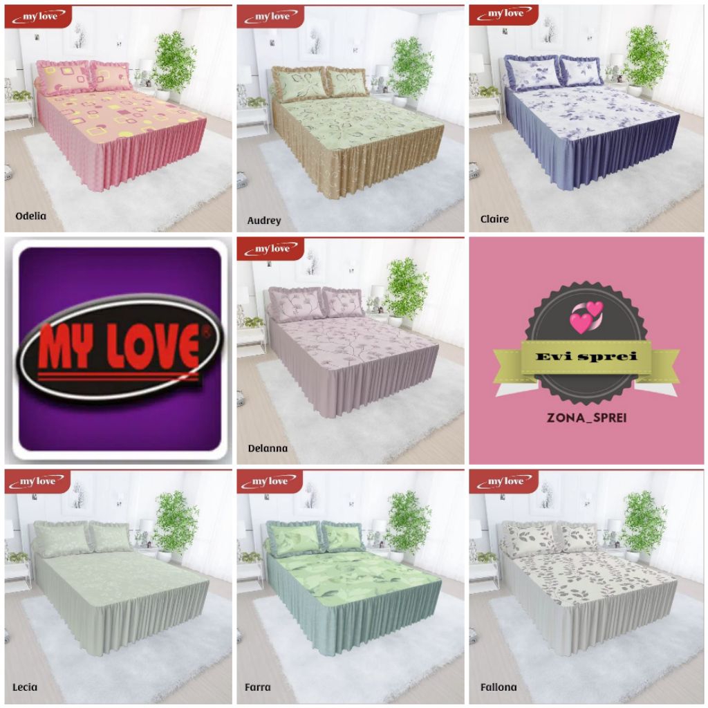 Sprei all new my love rumbai 180x200 sprei my love rumbay original