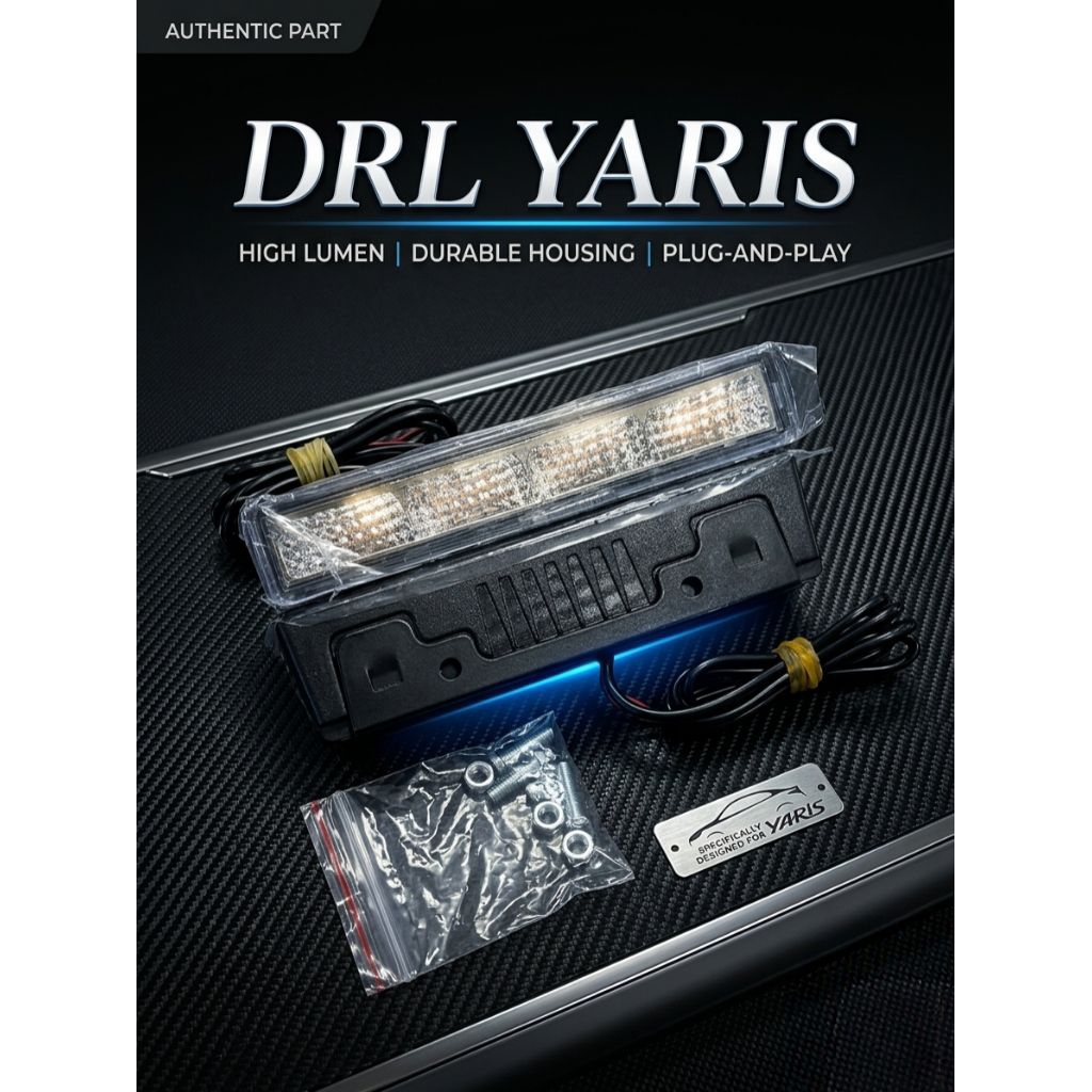 led drl all new yaris lampu drl yaris trd lampu bumper depan
