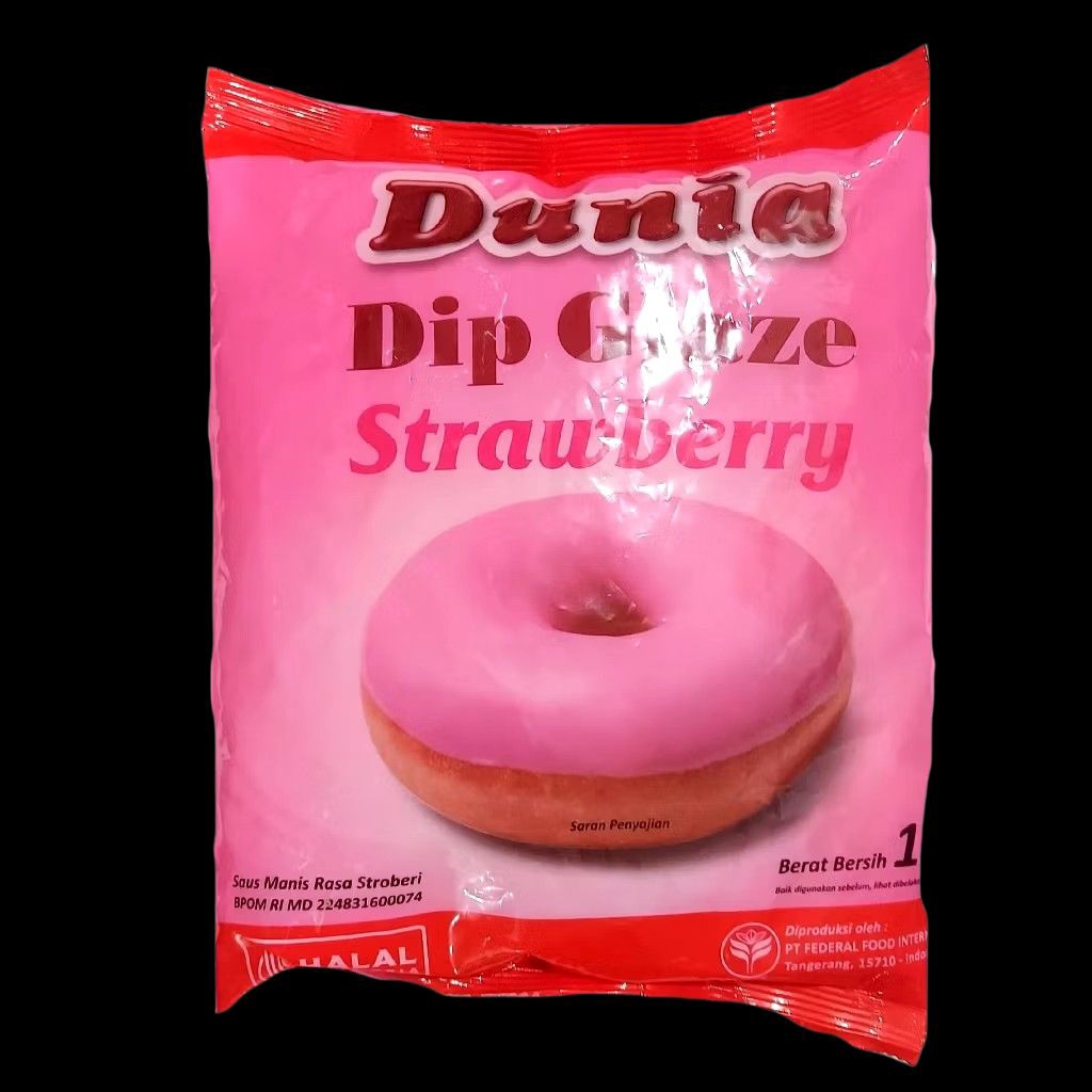 Dunia Dip Glaze Eco / Plaza dip glaze eco 1 Kg / Glaze Dunia 1kg / glaze donat / topping donat / gla