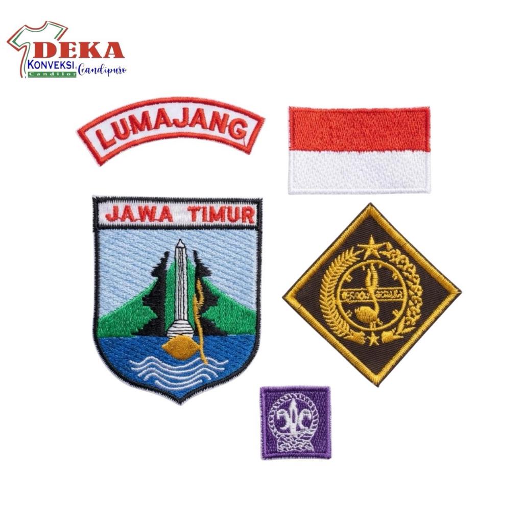 BET / BADGE PRAMUKA LENGKAP PUTRA PUTRI SD SMP SMA
