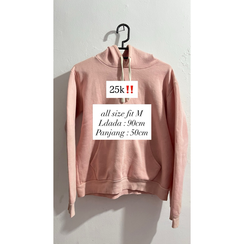 preloved hoodie pink