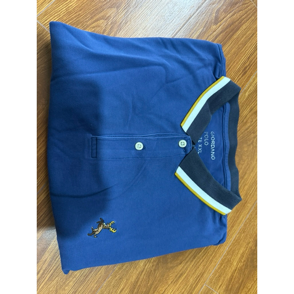 Giordano Deer Polo Shirt Blue XXL