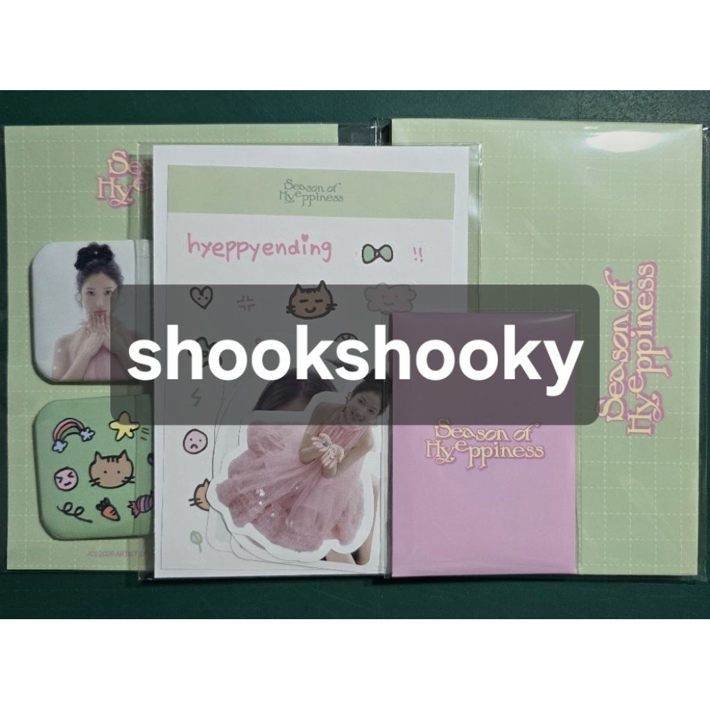 KIM HYEYOON KHY 2026 FANMEETING SEASON OF HYEPPINESS PHOTOCARD SET WELCOME SET PIN BUTTON SET STICKE