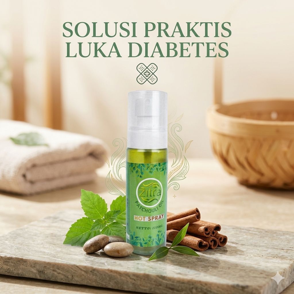 Zitra Spray 110ml Solusi Luka Diabetes Cepat Kering - Obat Semprot Luka Diabetes