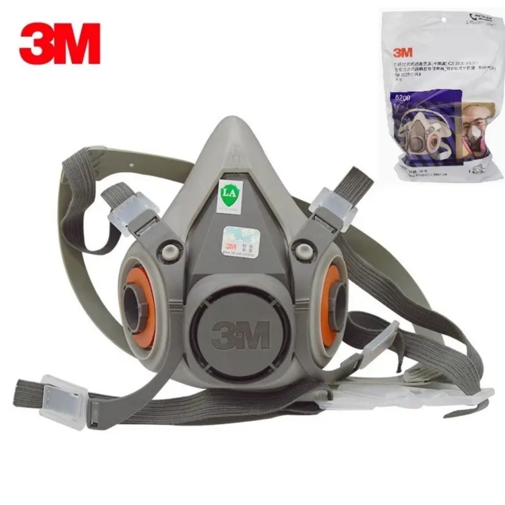 Masker 3M 6200 Respirator Half Face Gas Mask - Masker Saja