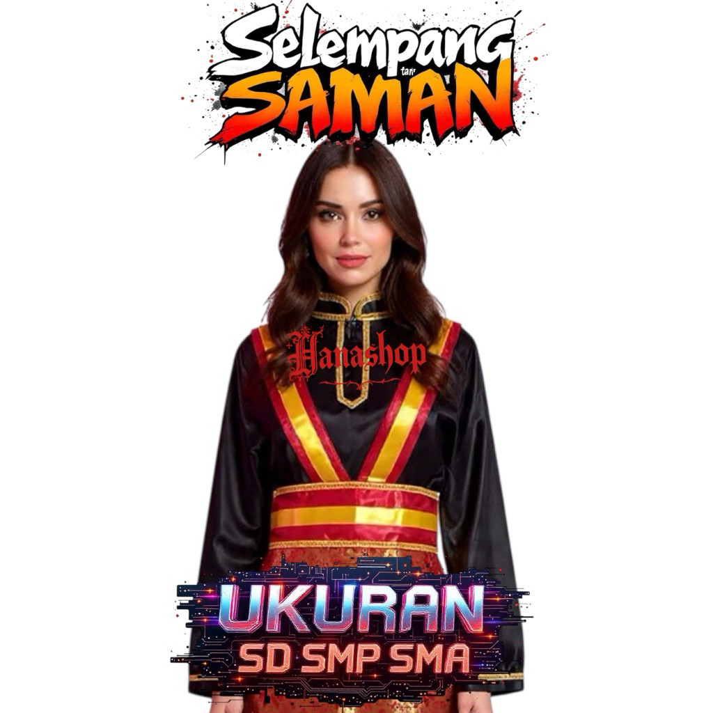 SELEMPANG TARI SAMAN selempang kostum tari SAMAN