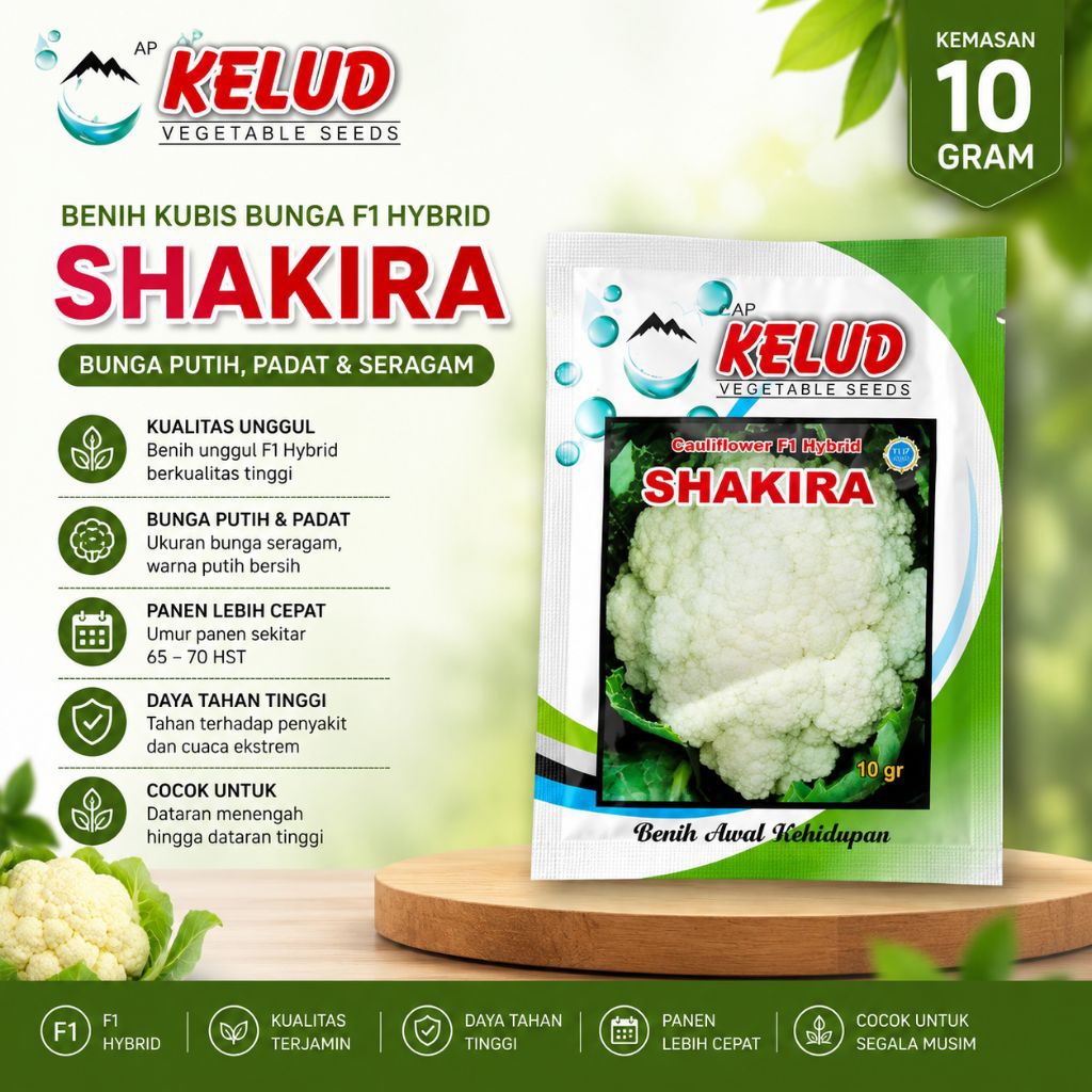 Benih Bunga Kol SHAKIRA  || Bungkul Shakira F1 (10gr)
