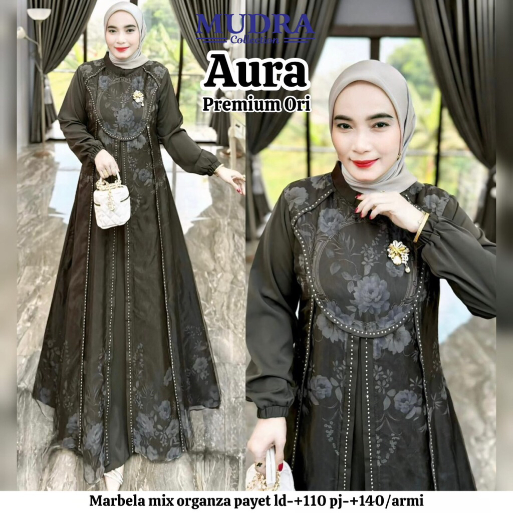 GAMIS DRESS AURA ORIGINAL BY MUDRA