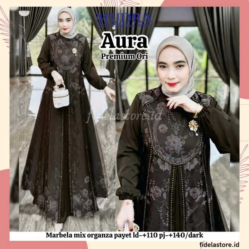 Mudra Hijab | Gamis Terbaru | Gamis Pesta | Abizar | Kazio | Mahes | Fajria | Orbit | Glosa | Aura |