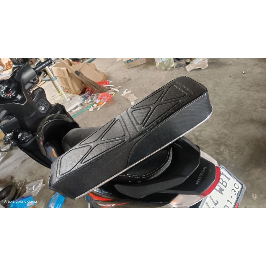 Jok CB 100 carbon benik coak jok cb anti gembos jok cb kontes