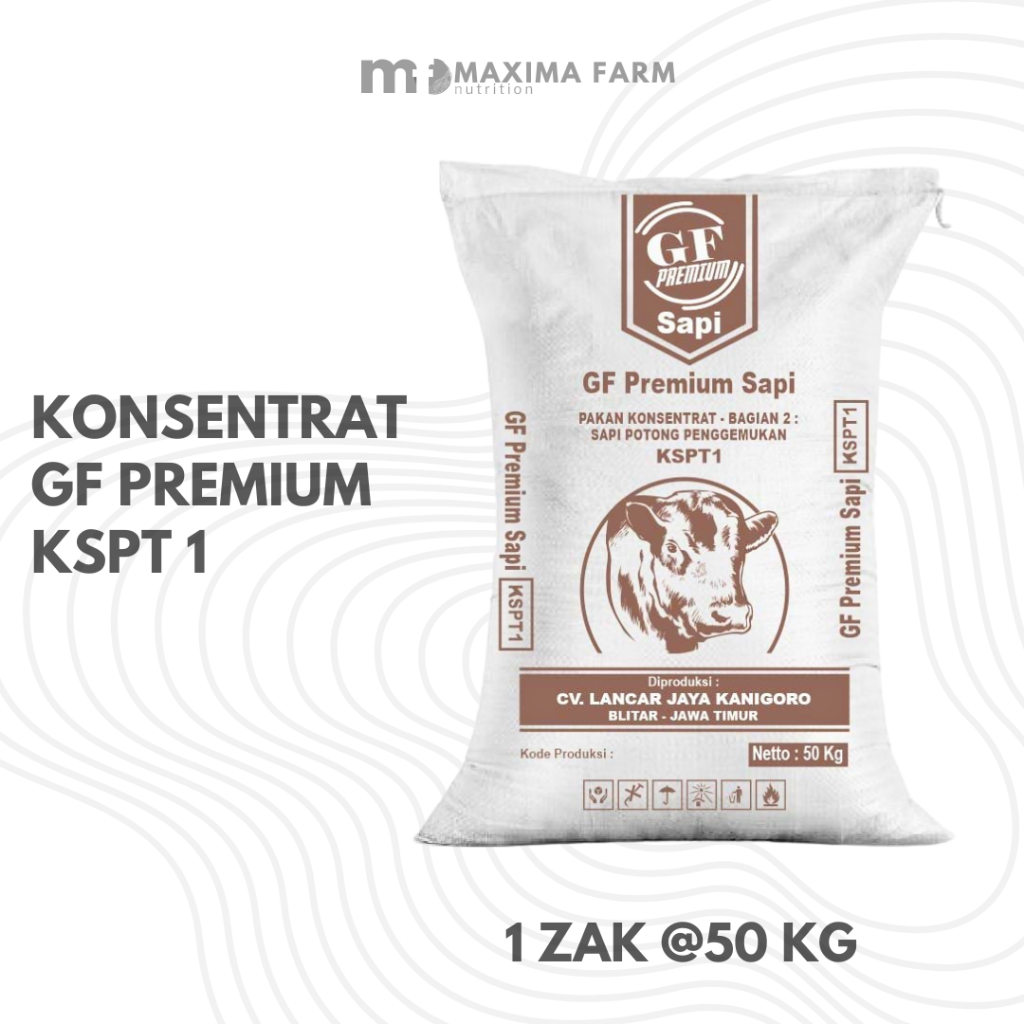 GF PREMIUM KONSENTRAT 1ZAK 50KG sapi potong penggemukan menaikan bobot sapi