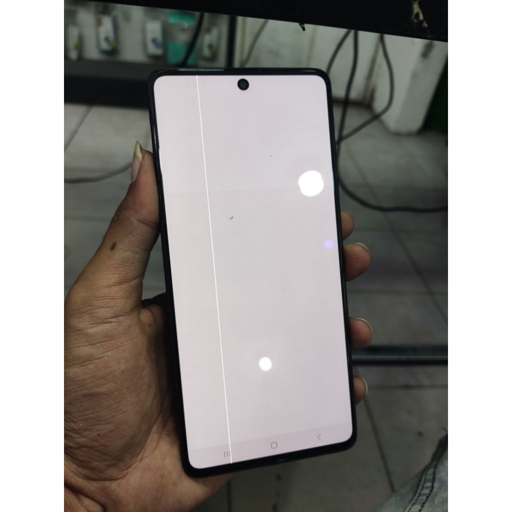 LCD Samsung Galaxy A71 Original Copotan Bergaris