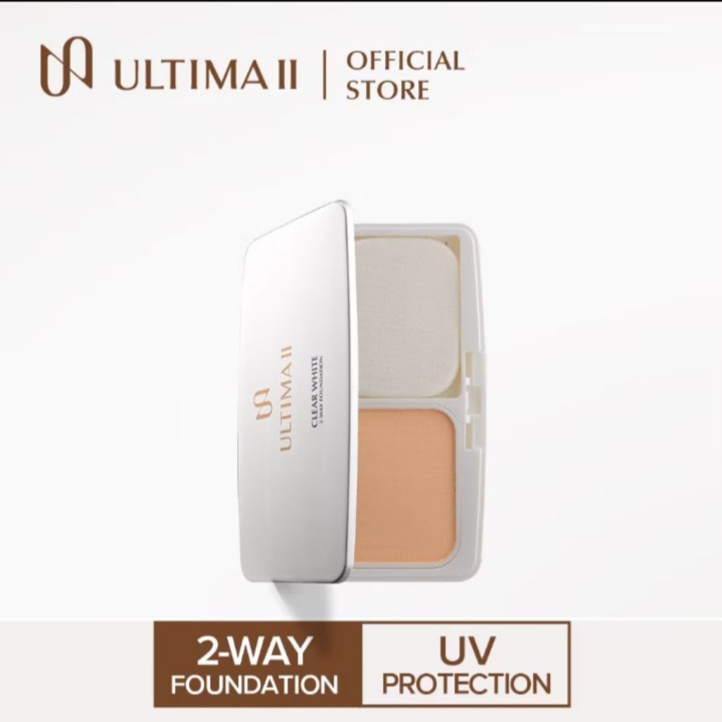 Ultima II Clear White Two Way Cake Original | Bedak Padat Pemutih SPF 30 Anti Kusam | Bedak Padat Co