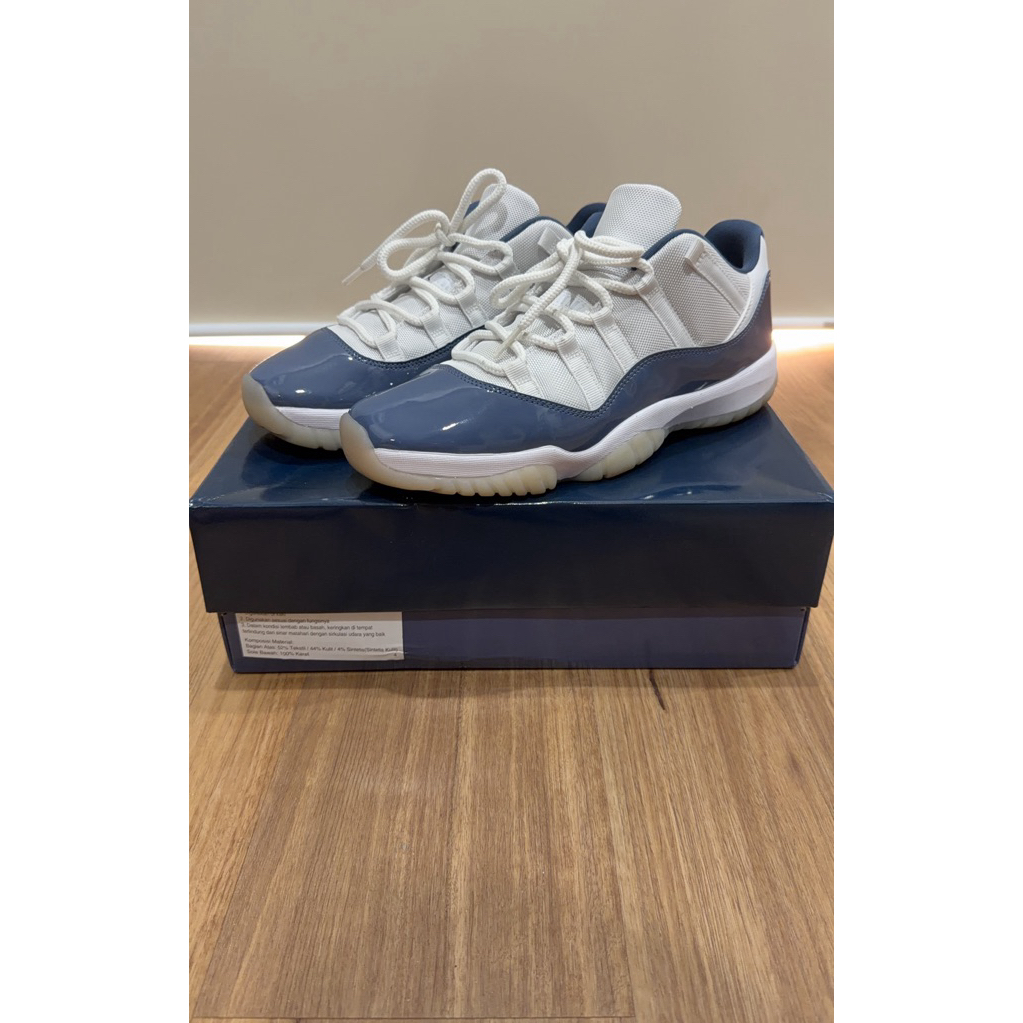 Nike Air Jordan 11 Retro Low "Diffused Blue" White/Midnight Navy/Diffused Blue/Football Grey