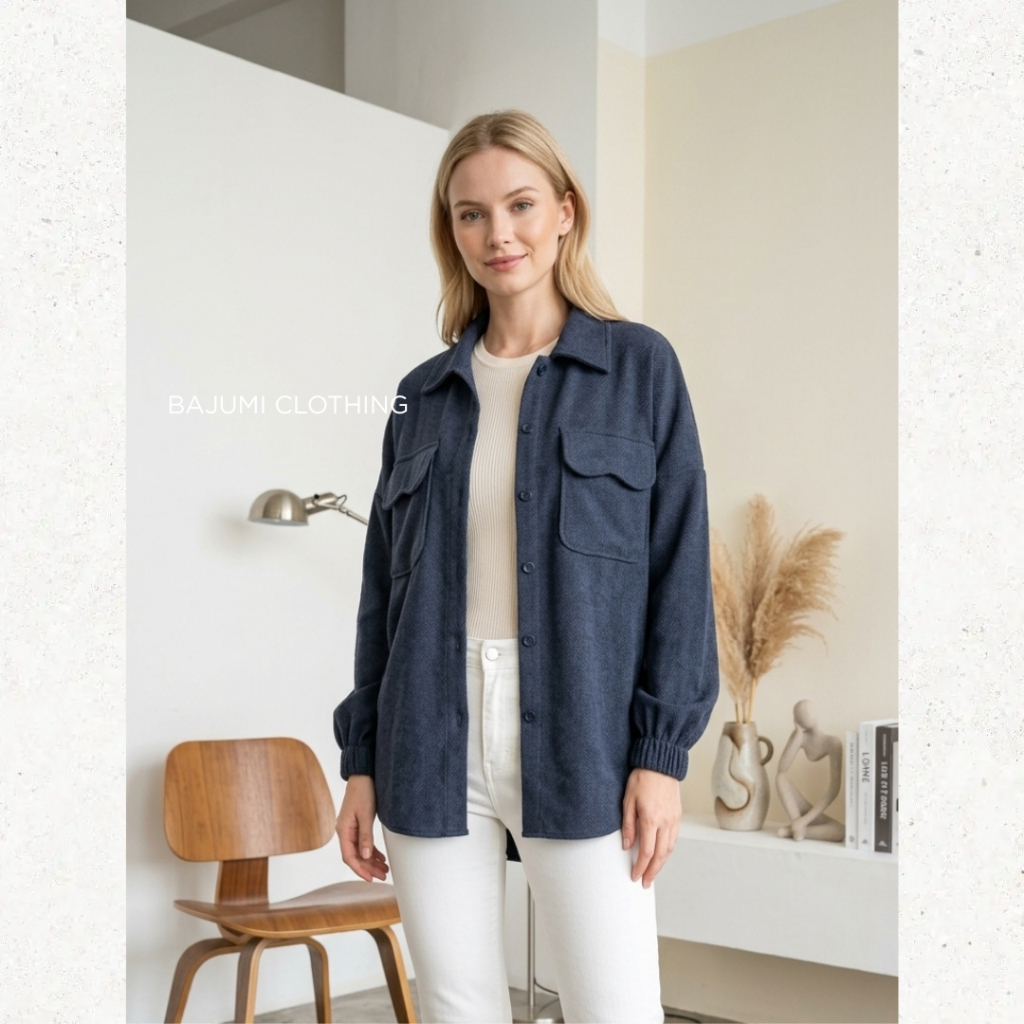 BajumiClothing - 'ZORA' ATASAN OVERSIZE CORDUROY WANITA