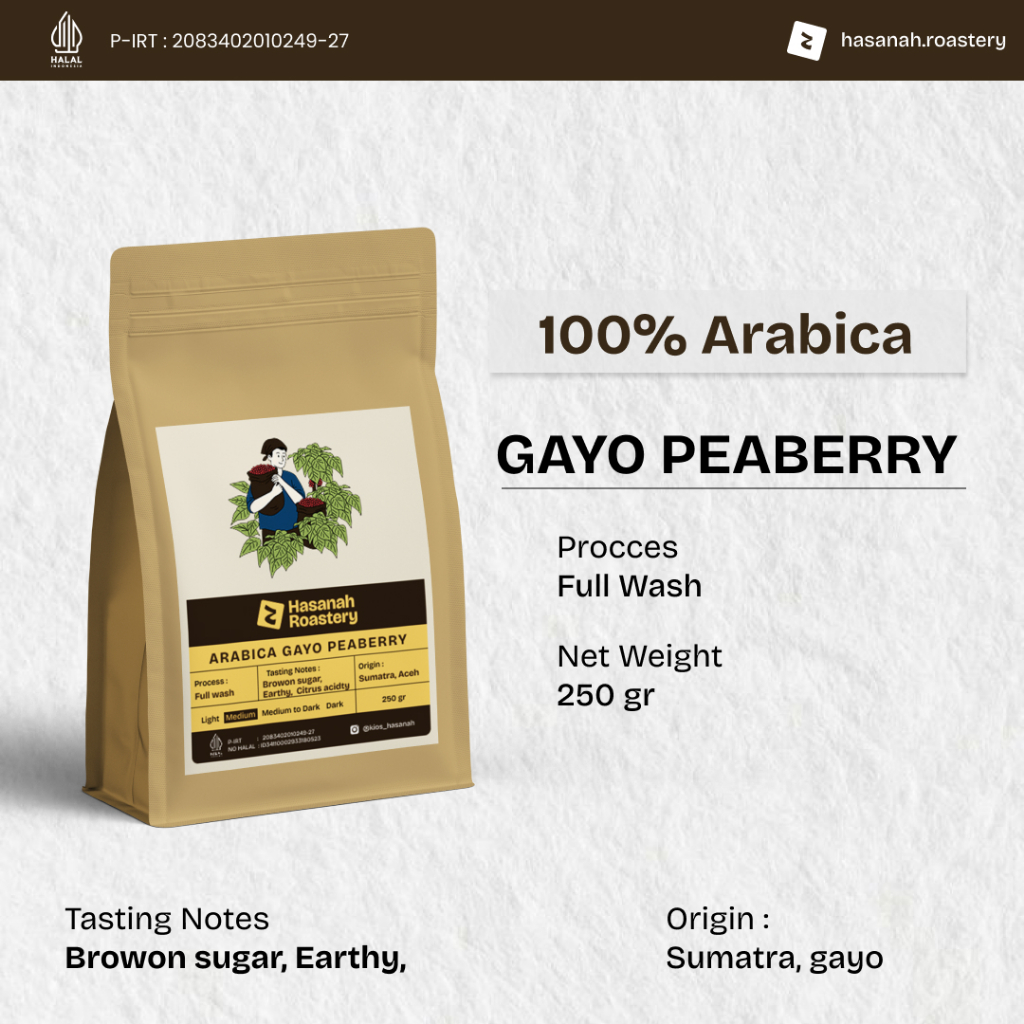 Arabica Gayo Peaberry grade 1