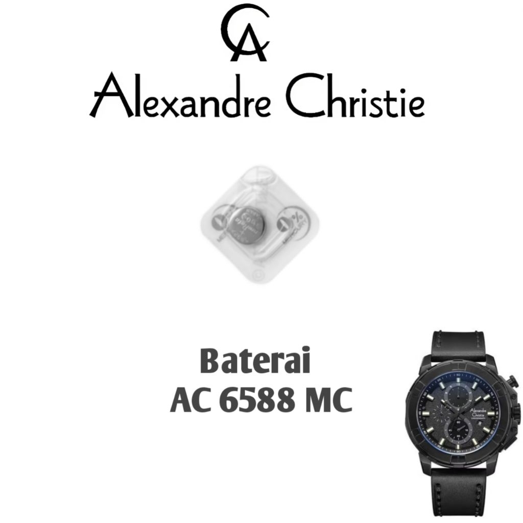 Baterai Jam Tangan Alexandre Christie Type AC 6588 MC