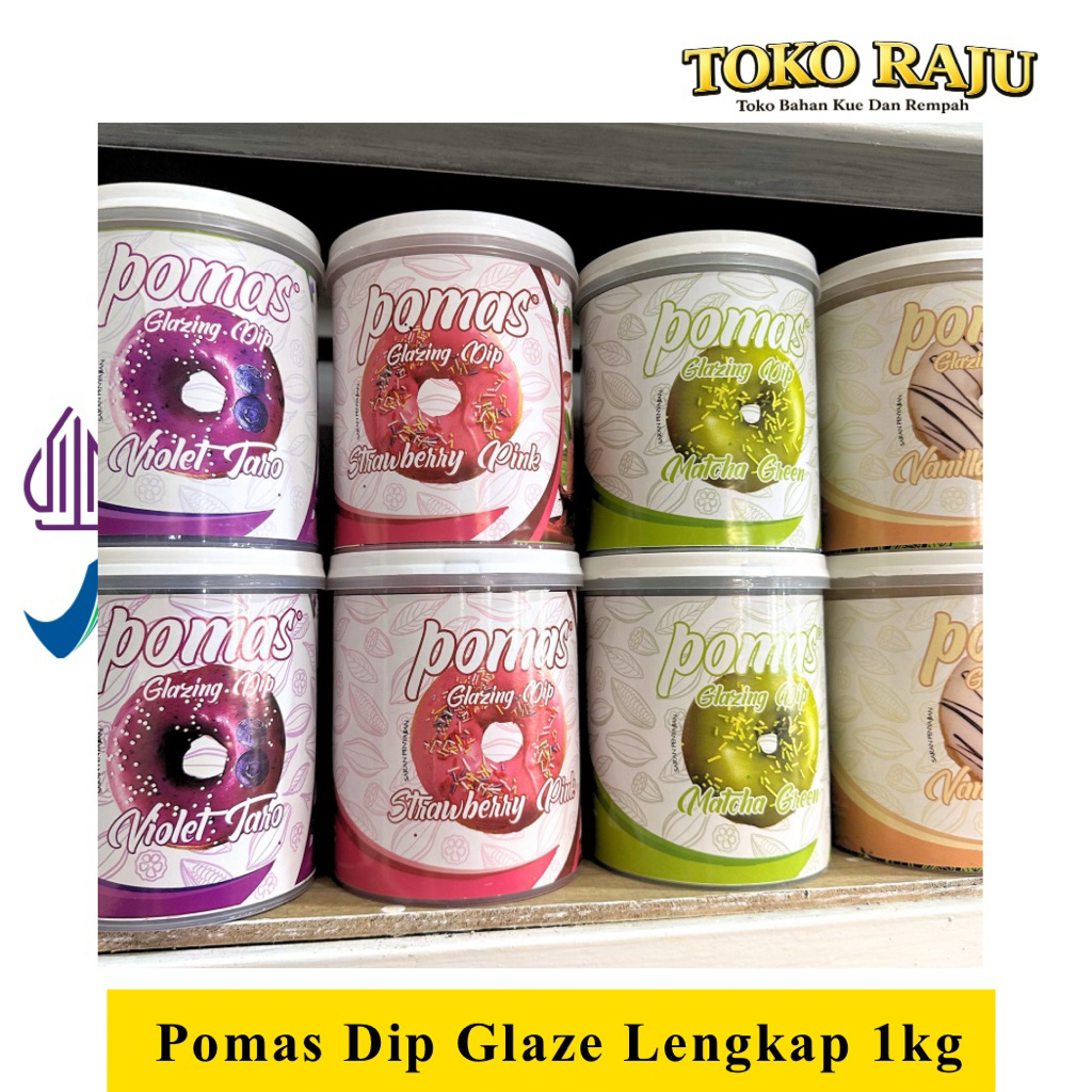 Pomas Dip Glaze 1 KG Aneka Rasa Lengkap