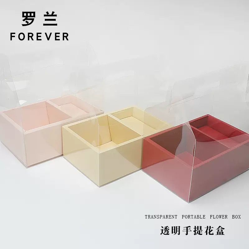 SUPPLYFLORIST - TRANSPARANT PORTABLE FLOWER BOX | KOTAK BUNGA MIKA TRANSPARAN | BLOOM BOX KOTAK BUNG