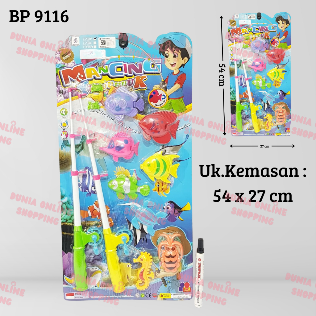 Mainan Pancing Ikan Magnet / Mainan Pancingan Ikan Anak / Mainan Edukasi Anak / Pancingan Magnet
