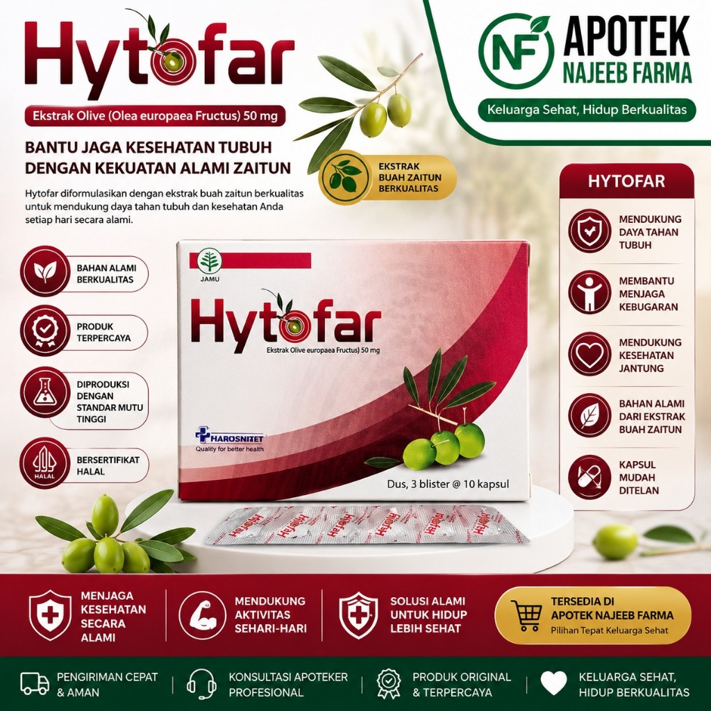HYTOFAR 1 BOX 30 TAB ASUPAN MENGURANGI LEMAK DARAH