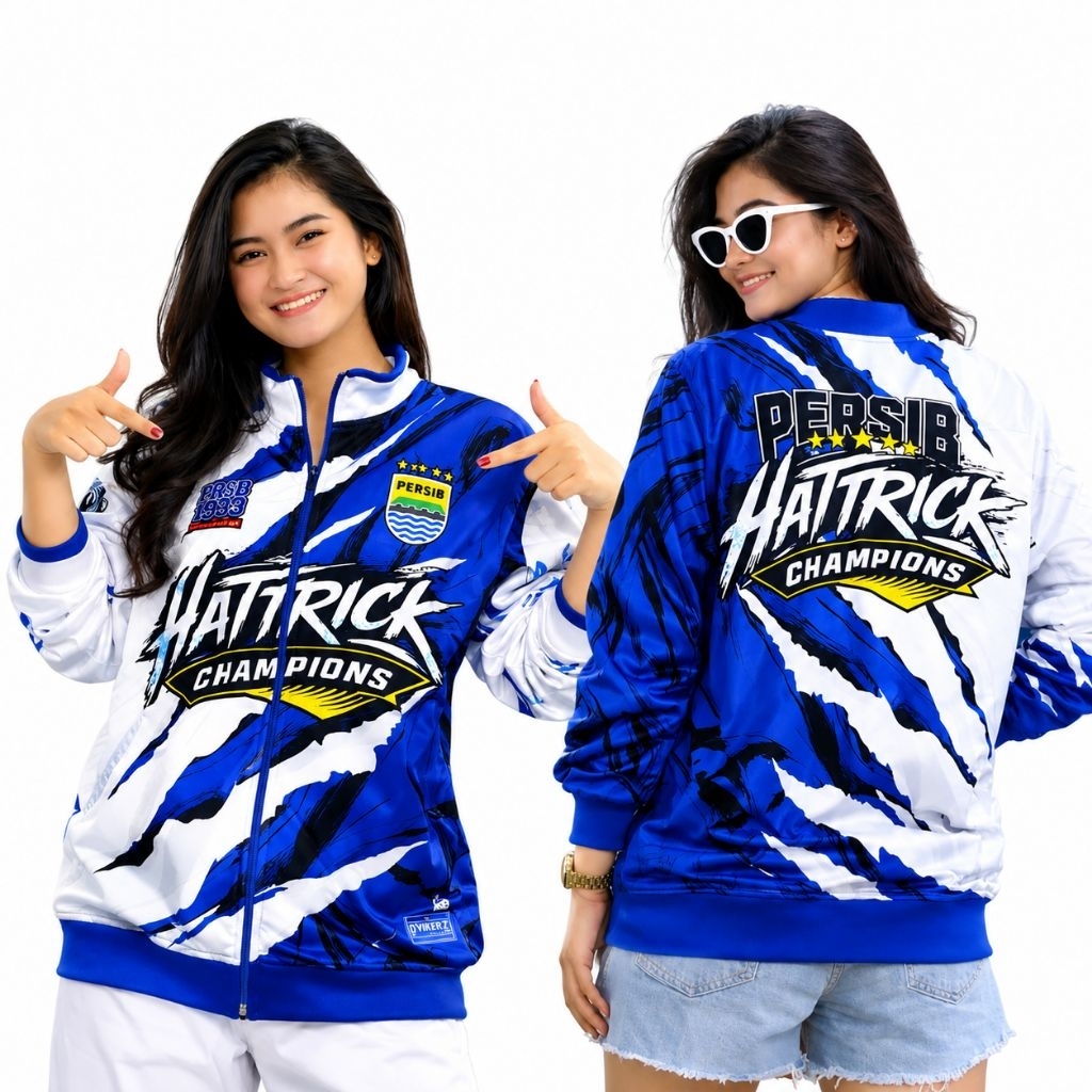 Jaket Tracktop Persib Hattrick Champions