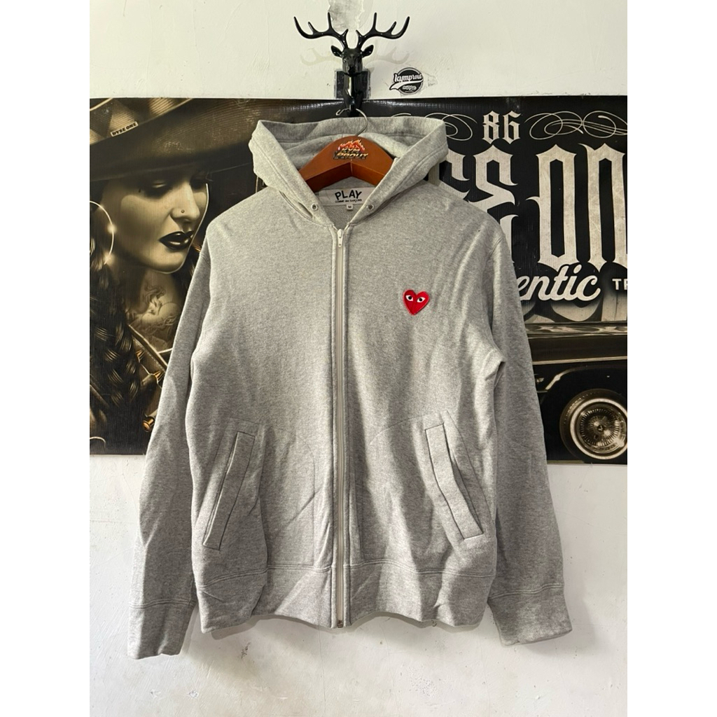 zip hoodie play cdg second