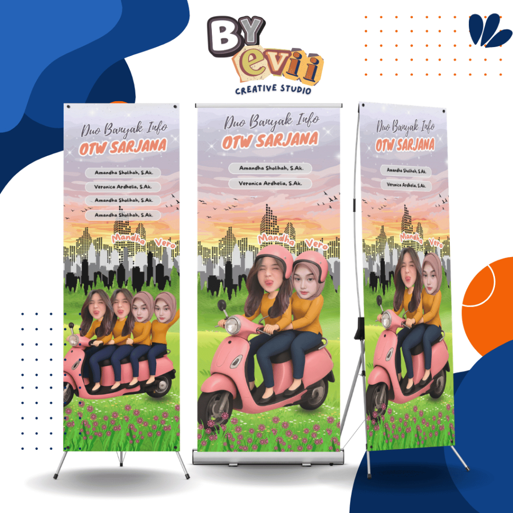 BANNER SIDANG BONCENGAN NAIK MOTOR | BANNER SIDANG VIRAL | BANNER CUSTOM | BANNER SIDANG MURAH