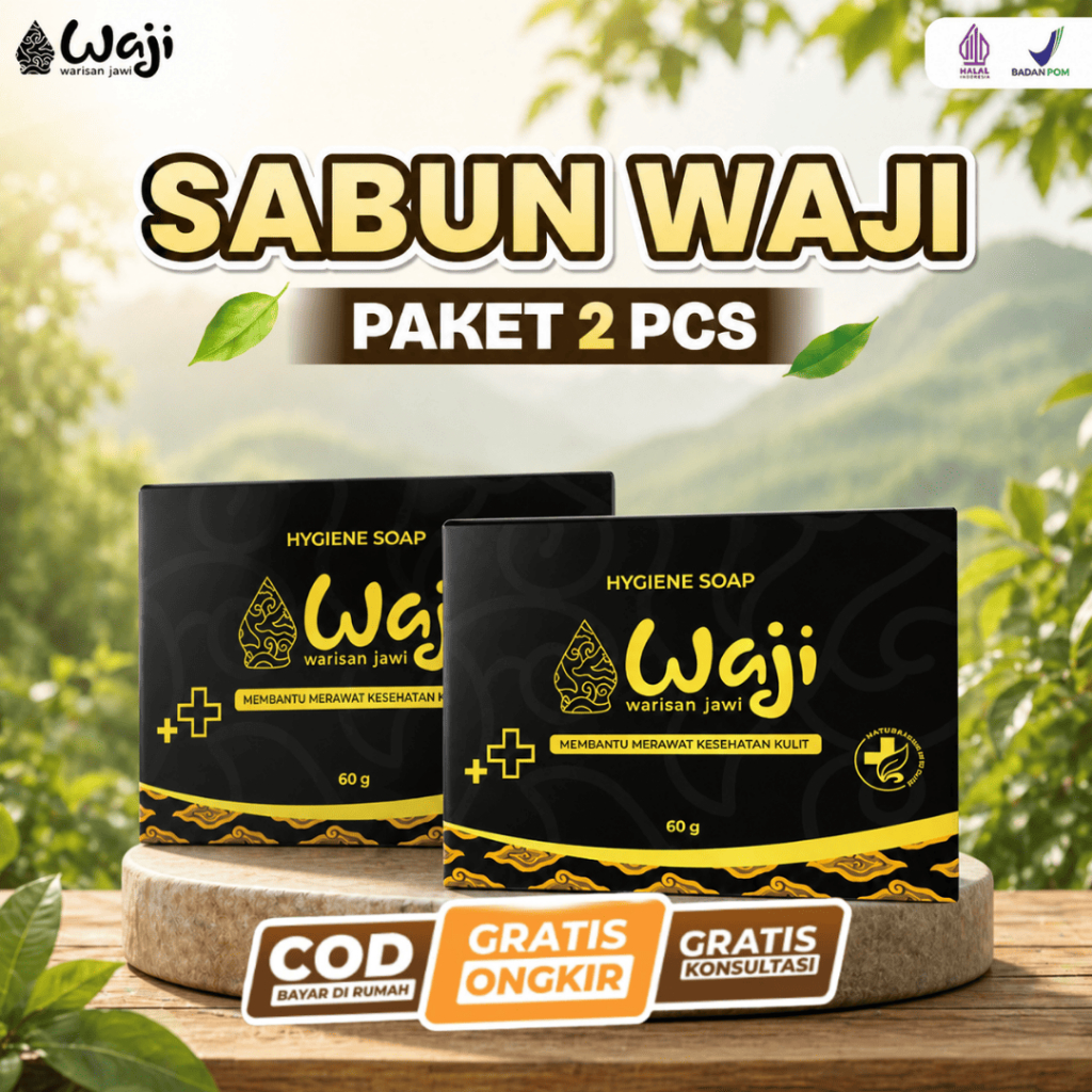 SABUN WAJI 2 PCS Sabun Eksim Kering dan Gatal Sabun Ekstra Aktif Batang Sabun Eksim Kulit Sabun Eksi